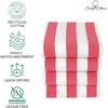 image:imageBeach Towel  100 Cotton Cabana Stripe Beach Towels 60 x 30 Inch Quick Dry Lightweight Pack of 4 Large Bath Towel for Beach Pool Bathroom SPAGymYoga and Beach BlanketPinkPink