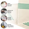 image:imageStripe Kitchen Towels Decor 18x28 in Cotton Dish Towels Boho Embroidery Festive Gift Set of 6 Pantry Kitchen Vintage Farmhouse Reusable Kitchen Dish TowelsGreen1 Green Recycled
