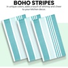 image:imageStripe Kitchen Towels Decor 18x28 in Cotton Dish Towels Boho Embroidery Festive Gift Set of 6 Pantry Kitchen Vintage Farmhouse Reusable Kitchen Dish TowelsGreenBlue Modern 3 Pack