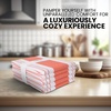 image:imageStripe Kitchen Towels Decor 18x28 in Cotton Dish Towels Boho Embroidery Festive Gift Set of 6 Pantry Kitchen Vintage Farmhouse Reusable Kitchen Dish TowelsGreenCoral Modern