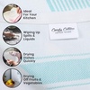 image:imageStripe Kitchen Towels Decor 18x28 in Cotton Dish Towels Boho Embroidery Festive Gift Set of 6 Pantry Kitchen Vintage Farmhouse Reusable Kitchen Dish TowelsGreenTurquoise