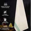image:imageStripe Kitchen Towels Decor 18x28 in Cotton Dish Towels Boho Embroidery Festive Gift Set of 6 Pantry Kitchen Vintage Farmhouse Reusable Kitchen Dish TowelsGreen1 Green Recycled