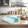 image:imageStripe Kitchen Towels Decor 18x28 in Cotton Dish Towels Boho Embroidery Festive Gift Set of 6 Pantry Kitchen Vintage Farmhouse Reusable Kitchen Dish TowelsGreenBlue Modern 3 Pack