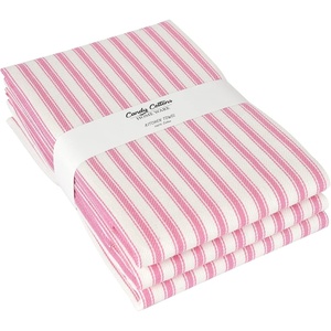 image:imageStripe Kitchen Towels Decor 18x28 in Cotton Dish Towels Boho Embroidery Festive Gift Set of 6 Pantry Kitchen Vintage Farmhouse Reusable Kitchen Dish TowelsGreenPink French 3 Pack