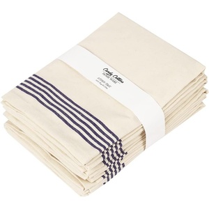 image:imageStripe Kitchen Towels Decor 18x28 in Cotton Dish Towels Boho Embroidery Festive Gift Set of 6 Pantry Kitchen Vintage Farmhouse Reusable Kitchen Dish TowelsGreenBlue Recycled