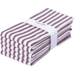 image:imageStripe Kitchen Towels Decor 18x28 in Cotton Dish Towels Boho Embroidery Festive Gift Set of 6 Pantry Kitchen Vintage Farmhouse Reusable Kitchen Dish TowelsGreenPurple French