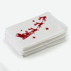 image:imageChristmas Cloth Napkins White Dining Table Dinner NapkinsWashable Cotton Napkins Easter Basket DecorChristmas Tree Embroidered 18x18 in White Pk of 6 Cocktail Party NapkinsSleighwhitepk 6