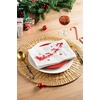 image:imageChristmas Cloth Napkins White Dining Table Dinner NapkinsWashable Cotton Napkins Easter Basket DecorChristmas Tree Embroidered 18x18 in White Pk of 6 Cocktail Party NapkinsSleighwhitepk 6
