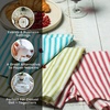 image:imageChristmas Cloth Napkins White Dining Table Dinner NapkinsWashable Cotton Napkins Easter Basket DecorChristmas Tree Embroidered 18x18 in White Pk of 6 Cocktail Party NapkinsRedWhite Stripe