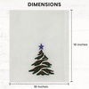 image:imageChristmas Cloth Napkins White Dining Table Dinner NapkinsWashable Cotton Napkins Easter Basket DecorChristmas Tree Embroidered 18x18 in White Pk of 6 Cocktail Party NapkinsChristmas Tree