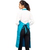 image:imageKitchen Apron 100 Cotton Of Size 25X35 Inch Aqua Blue plain apron Double Pocketed Apron with Adjustable Bib Men amp Women Apron for Cooking Baking Gardening BBQ