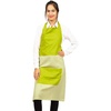image:imageKitchen Apron 100 Cotton Of Size 25X35 Inch Olive green designer apron Double Pocketed Apron with Adjustable Bib Men amp Women Apron for Cooking Baking Gardening BBQ