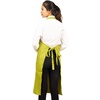 image:imageKitchen Apron 100 Cotton Of Size 25X35 Inch Olive green plain apron Double Pocketed Apron with Adjustable Bib Men amp Women Apron for Cooking Baking Gardening BBQ