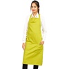 image:imageKitchen Apron 100 Cotton Of Size 25X35 Inch Olive green plain apron Double Pocketed Apron with Adjustable Bib Men amp Women Apron for Cooking Baking Gardening BBQ