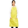 image:imageKitchen Apron 100 Cotton Of Size 25X35 Inch Olive green plain apron Double Pocketed Apron with Adjustable Bib Men amp Women Apron for Cooking Baking Gardening BBQ