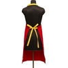 image:imageKitchen Apron 100 Cotton of Size 25X35 Inch Scarlet Red Plain Double Pocketed Apron with Adjustable Bib Kitchen Men amp Women Apron for Cooking Baking Gardening BBQ