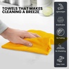 image:imageMustard Yellow Kitchen Towels Classic Cotton Kitchen Dish Towels for Drying Spray Paint Sublimation Embroidery DIY Sewing 18x28 in Tea Towel Wrinkle Free Fade Resistant Fiesta 6 PackMustard Yellow