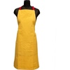 image:imageKitchen Apron 100 Cotton Of Size 25X35 Inch Honey Yellow Plain Double Pocketed Apron with Adjustable Bib Kitchen Men amp Women Apron for Cooking Baking Gardening BBQ
