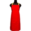 image:imageKitchen Apron 100 Cotton of Size 25X35 Inch Scarlet Red Plain Double Pocketed Apron with Adjustable Bib Kitchen Men amp Women Apron for Cooking Baking Gardening BBQ