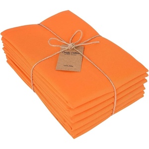 image:imageChristmas Cloth Napkins White Dining Table Dinner NapkinsWashable Cotton Napkins Easter Basket DecorChristmas Tree Embroidered 18x18 in White Pk of 6 Cocktail Party NapkinsOrange