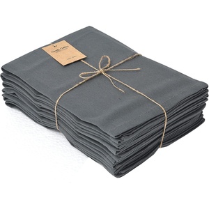 image:imageChristmas Cloth Napkins White Dining Table Dinner NapkinsWashable Cotton Napkins Easter Basket DecorChristmas Tree Embroidered 18x18 in White Pk of 6 Cocktail Party NapkinsGray