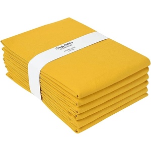 image:imageMustard Yellow Kitchen Towels Classic Cotton Kitchen Dish Towels for Drying Spray Paint Sublimation Embroidery DIY Sewing 18x28 in Tea Towel Wrinkle Free Fade Resistant Fiesta 6 PackMustard Yellow
